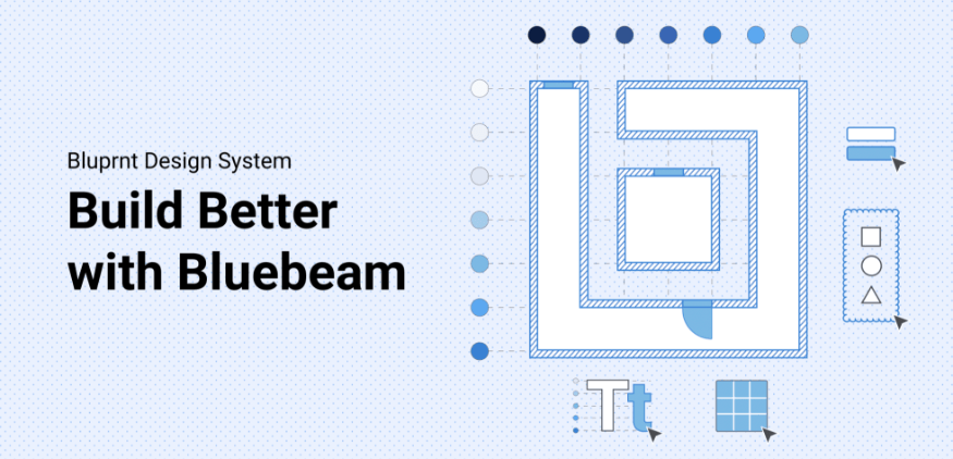 bluprnt design system overview showing the foundation built alongside Bluebeam's redesigned site