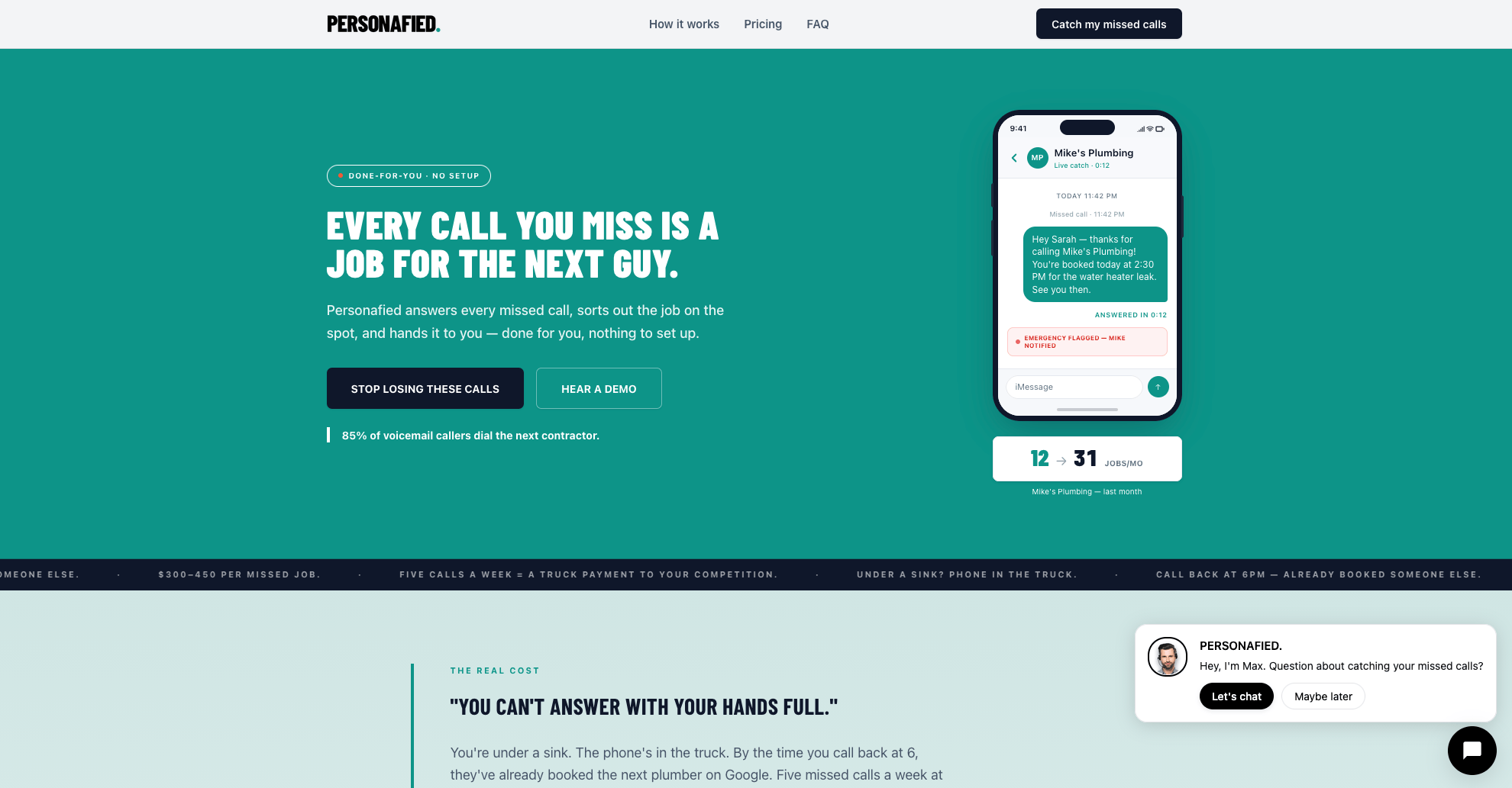 Personafied screenshot